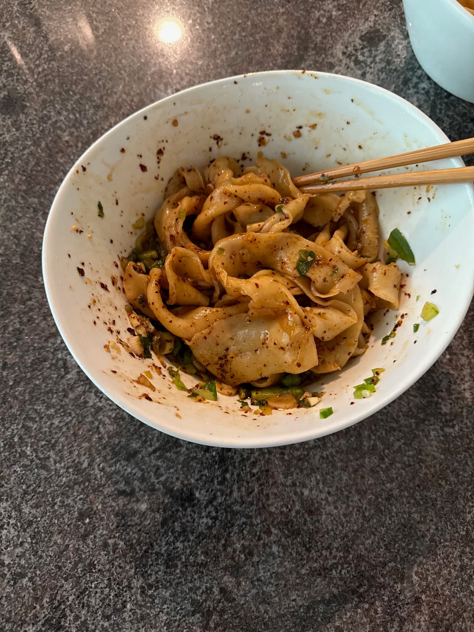 Hand-pulled noodles with chili oil